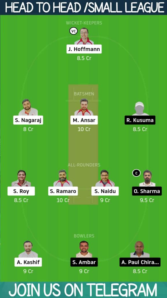 BRP vs MCC | Match 1, ECN Czech Super Series T10 | Dream11 Today Match Prediction and Players Records