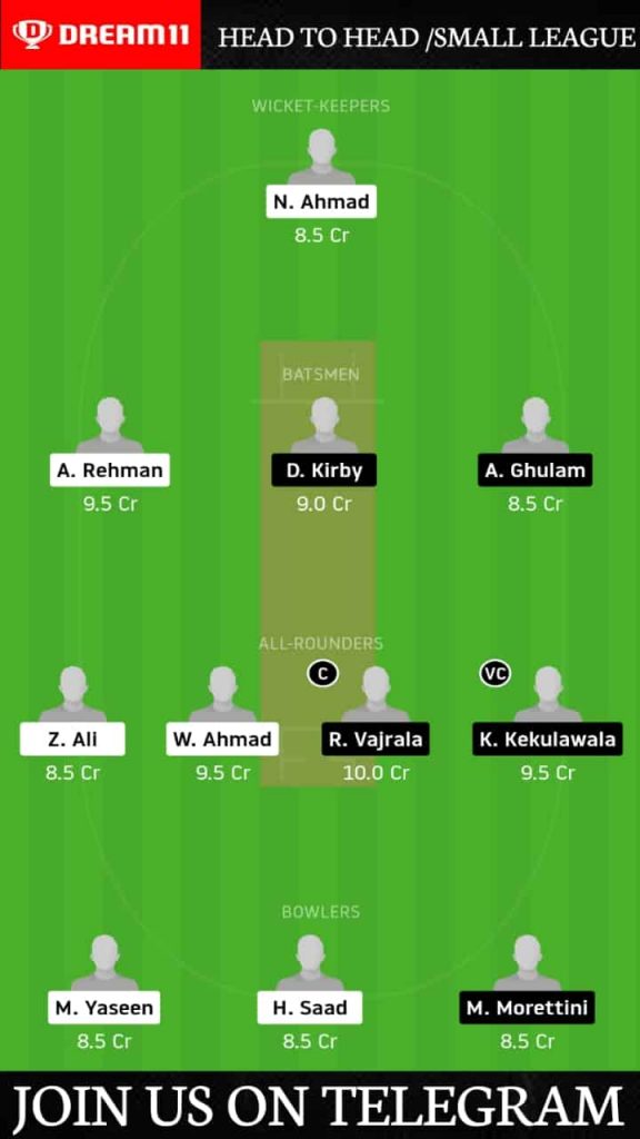 JJB vs RCCC | Match 7, ECS T10 Rome | Dream11 Today Match Prediction and Players Records