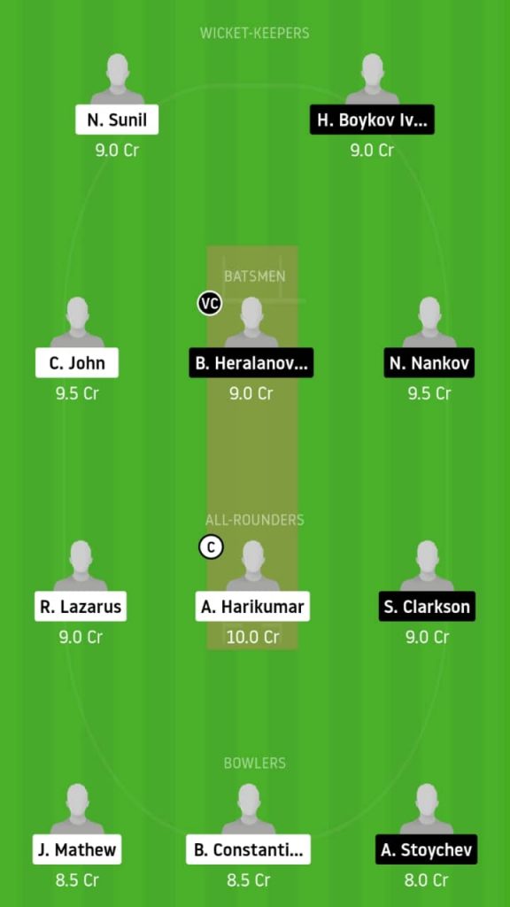 TUS vs BAR | Match 8, ECS T10 Bulgaria | Dream11 Today Match Prediction and Players Records