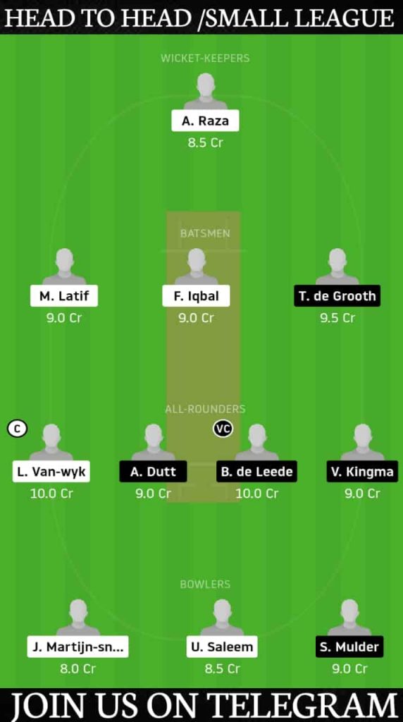 SPC vs VCC | Match 1, ECS T10 Capelle | Dream11 Today Match Prediction & and Players Records