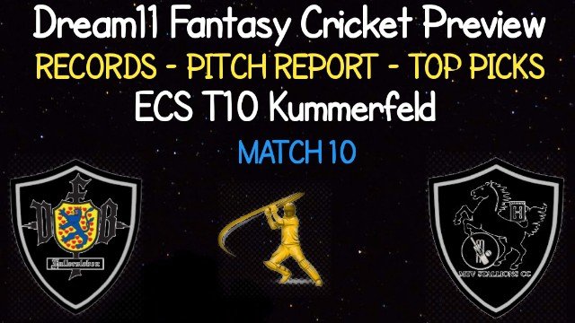 VFB vs MTV | Match 10, Dream11 ECS T10 Kummerfeld | Today Match Prediction and Players Records