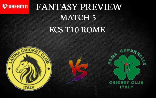 ALCC vs RCCC | Match 5, ECS T10 Rome | Dream11 Today Match Prediction and Players Records