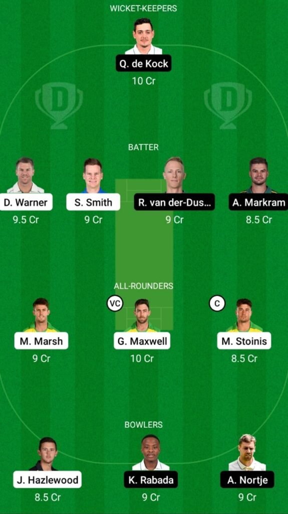 AUS vs SA Dream11 Match Prediction, Head To Head, Players Stats, Fantasy Team, Playing XI and Pitch Report — Match 13, Men's T20I World Cup 2021