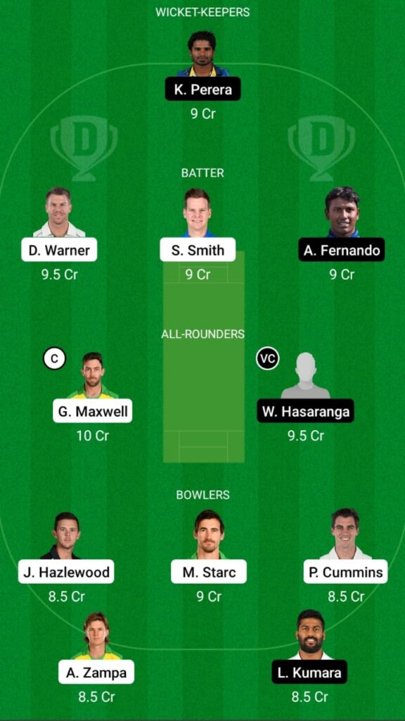 AUS vs SL Dream11 Match Prediction, Head To Head, Players Stats, Fantasy Team, Playing XI and Pitch Report — Match 22, Men's T20I World Cup 2021