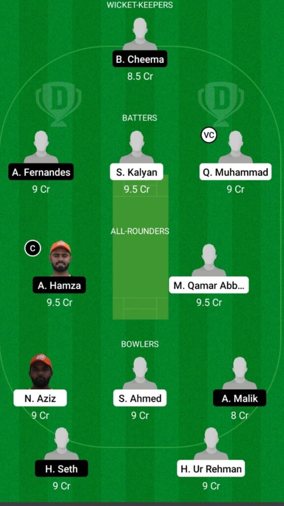 AJM vs DUB Dream11 Prediction, Players stats, Fantasy Team, Playing 11 and Pitch Report — Match 7, Emirates D10