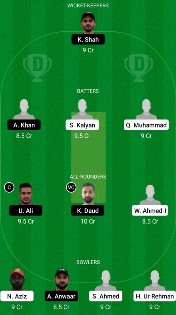 AJM vs SHA Dream11 Prediction,  Players stats, Fantasy Team, Playing 11 and Pitch Report — Match 13, Emirates D10