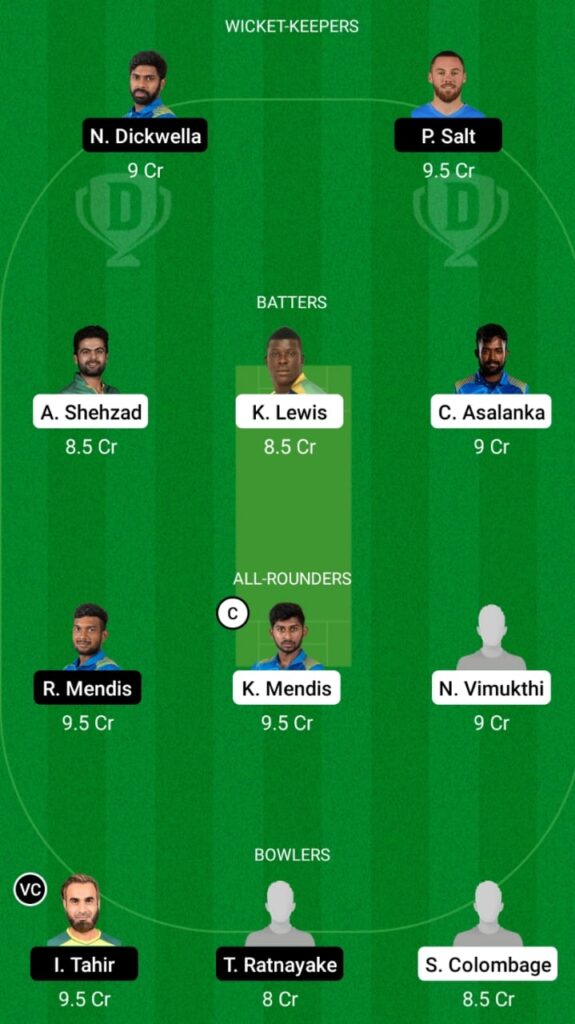 KW vs DG Dream11 Prediction, Head to Head, Players stats, Fantasy Team, Playing 11 and Pitch Report — Match 18, LPL T20 2021