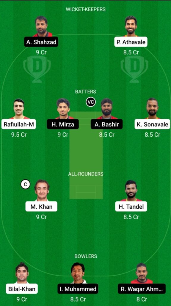 AMR vs AZA Dream11 Match Prediction, Players Stats, Fantasy Team, Playing 11 and Pitch Report — Match 20, Oman D20 League