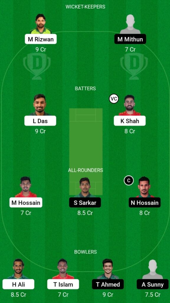COV vs DD Dream11 Prediction, Head To Head, Players Stats, Fantasy Team, Playing 11 and Pitch Report — Match 22, Bangladesh Premier League T20, 2022/23