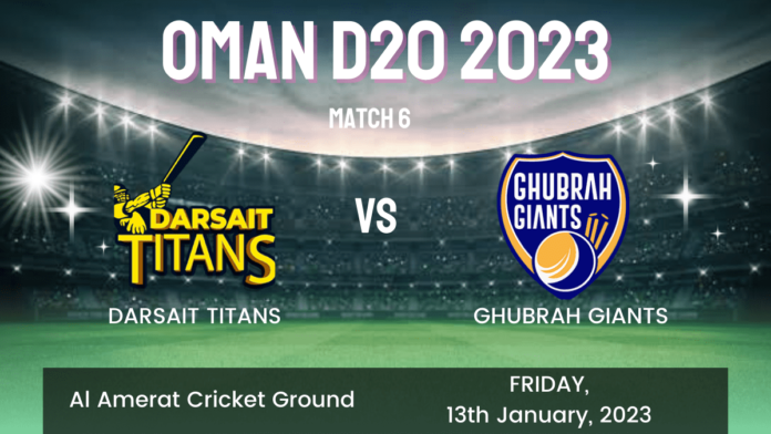 DAT vs GGI Dream11 Prediction, Players Stats, Record, Fantasy Team, Playing 11 and Pitch Report — Match 6, Oman D20 League 2023