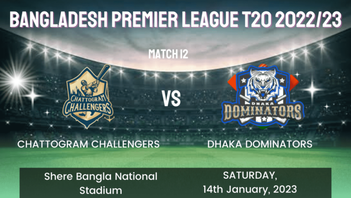 CCH vs DD Dream11 Prediction, Head To Head, Players Stats, Fantasy Team, Playing 11 and Pitch Report — Match 12, Bangladesh Premier League T20 2023