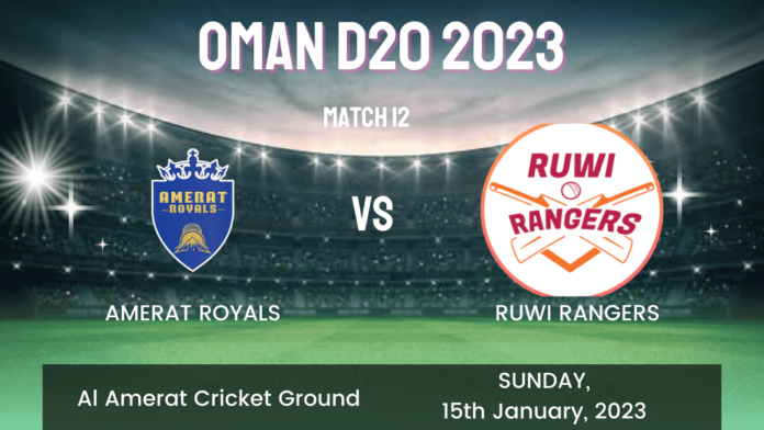 AMR vs RUR Dream11 Prediction, Players Stats, Record, Fantasy Team, Playing 11 and Pitch Report — Match 12, Oman D20 League, 2023
