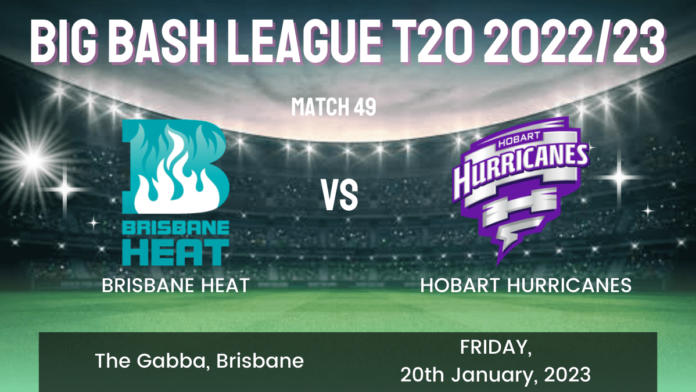 HEA vs HUR Dream11 Prediction, Head To Head, Players Stats, Fantasy Team, Playing 11 and Pitch Report — Match 49, Big Bash League T20 2022/23