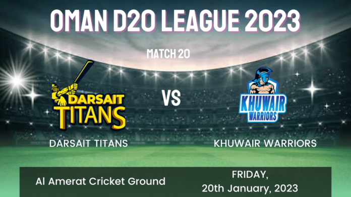 DAT vs KHW Dream11 Prediction, Players Stats, Record, Fantasy Team, Playing 11 and Pitch Report — Match 20, Oman D20 League, 2023