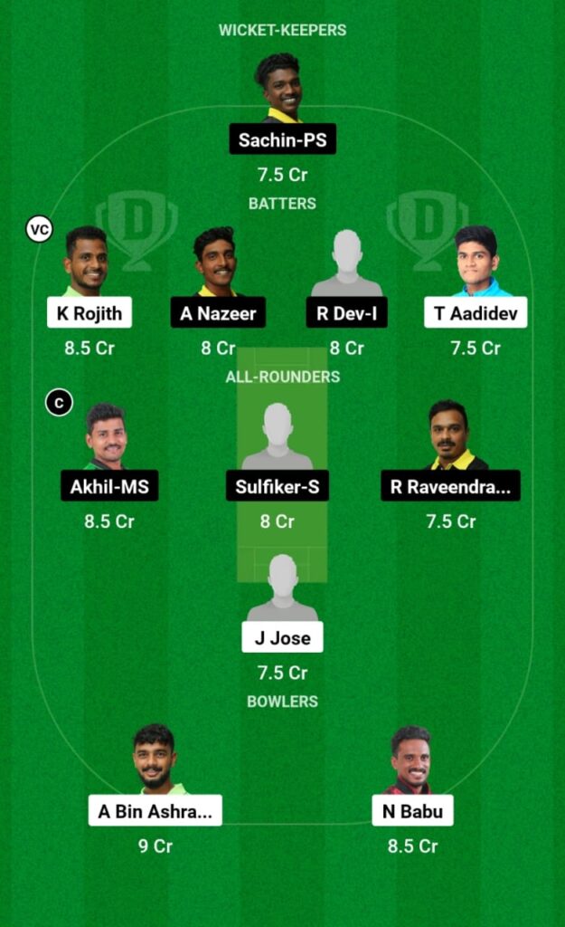 TRI vs KOL Dream11 Prediction, Players Stats, Record, Fantasy Team, Playing 11 and Pitch Report — Match 2, NSK Kerala T20 Trophy, 2023