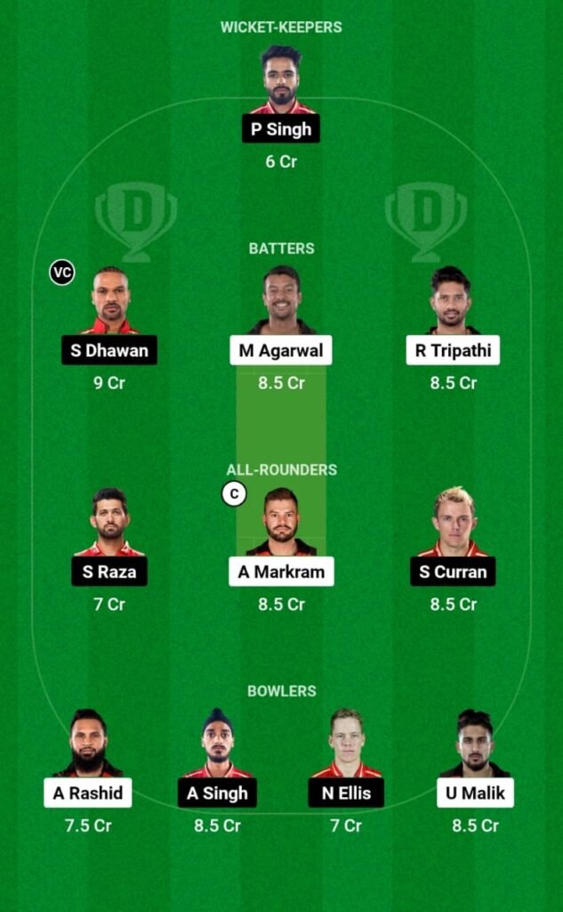 SRH vs PBKS Dream11 Prediction, Head To Head, Players Stats, Fantasy Team, Playing 11 and Pitch Report — Match 14, TATA IPL T20, 2023