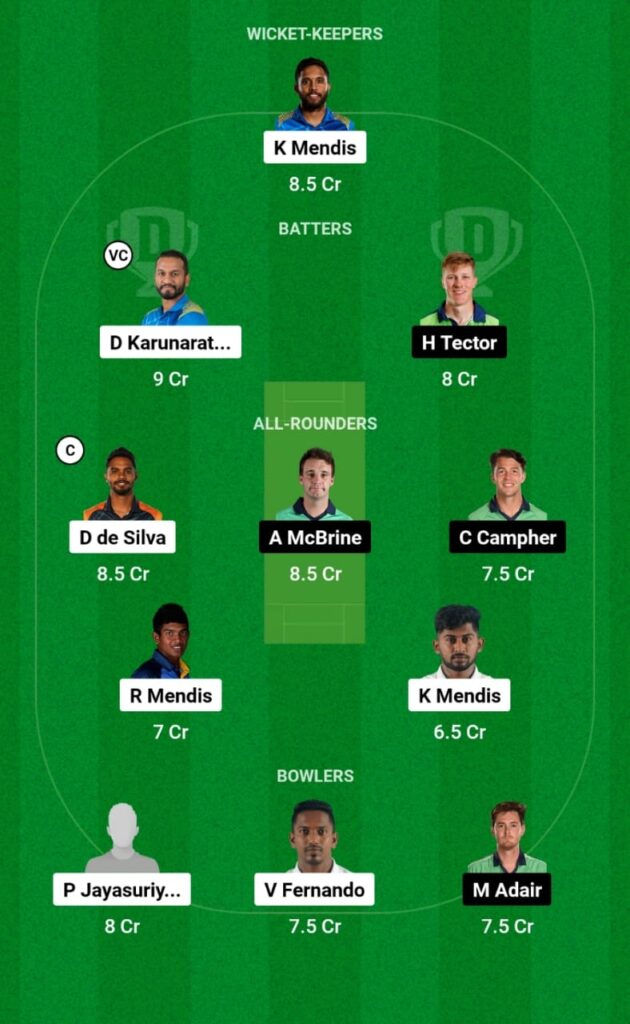 SL vs IRE Dream11 Prediction, Head To Head, Players Stats, Fantasy Team, Playing 11 and Pitch Report – 1st Test, Ireland Tour Of Sri Lanka, 2023