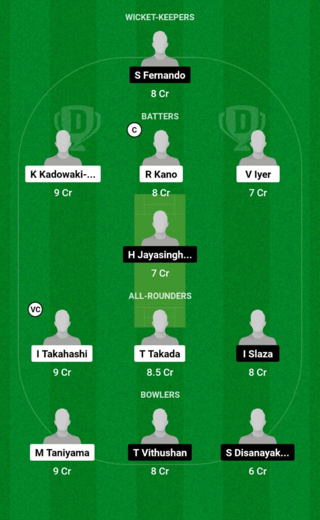 JPN vs SL-ET Dream11 Prediction, Head To Head, Players Stats, Fantasy Team, Playing 11 and Pitch Report — 1st T20, Sri Lanka Emerging Player Tour of Japan 2023