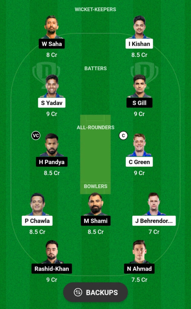MI vs GT Dream11 Prediction, Head To Head, Players Stats, Fantasy Team, Playing 11 and Pitch Report — Match 57, TATA IPL T20 2023