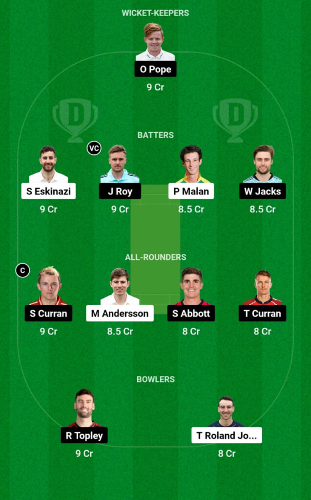 MID vs SUR Dream11 Prediction, Head To Head, Players Stats, Fantasy Team, Playing 11 and Pitch Report — Match 6, Vitality T20 Blast 2023