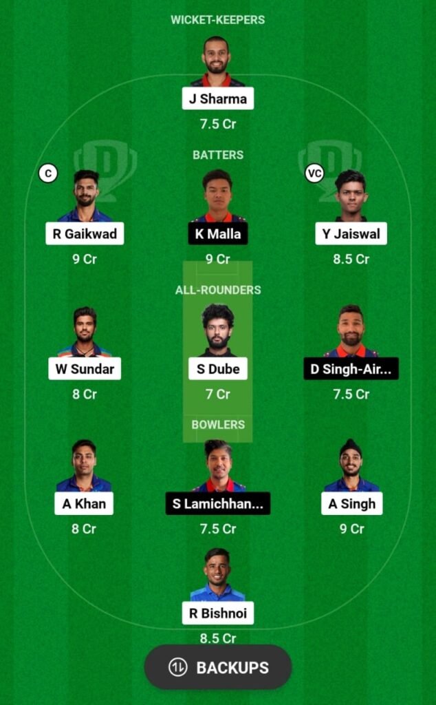 IND vs NEP Dream11 Prediction, Players Stats, Head To Head, Fantasy Team, Playing 11 and Pitch Report — Quarter Final 1, Asian Games Men T20I 2023