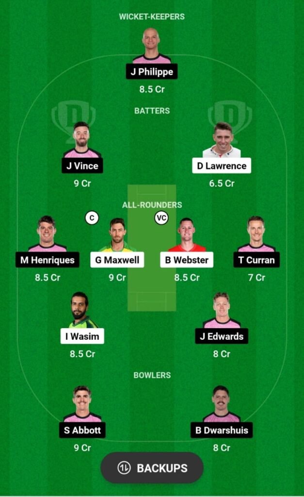 STA vs SIX Dream11 Prediction, Head To Head, Players Stats, Fantasy Team, Playing 11 and Pitch Report — Match 28, Big Bash League T20, 2023-24